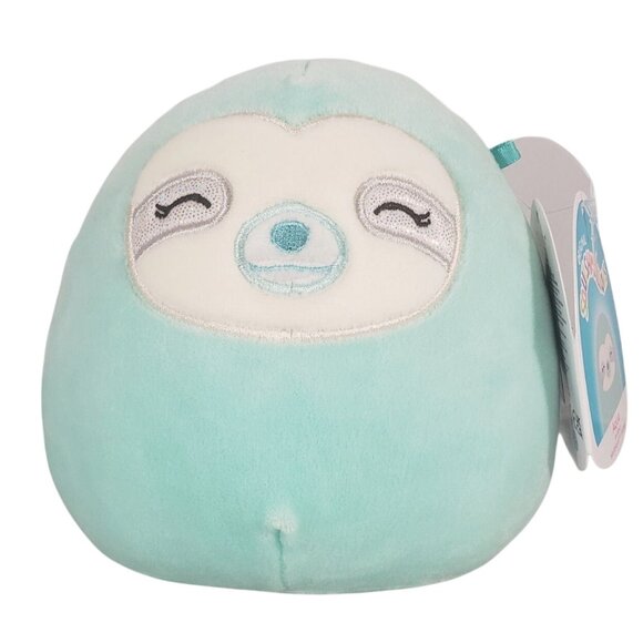 KellyToy Squishmallow Aqua 5" Sleepy Eye Sloth SQ21-5SEAST Lot 9339 - Picture 1 of 7